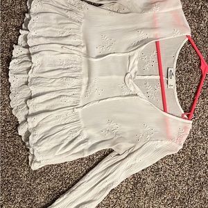 Size Small White Blouse from Hollister